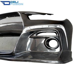 Parachoques Delantero de Fibra de Carbono Parcial Estilo R-Concept para Infiniti Q50 V37 Skyline 400r Kouki Bitz 2014-2022, Modificación Exterior - Product Image 2