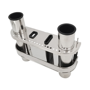 Soporte para Cañas de Pescar de Acero Inoxidable, Soporte Doble para Cañas de Barco - Product Image 5