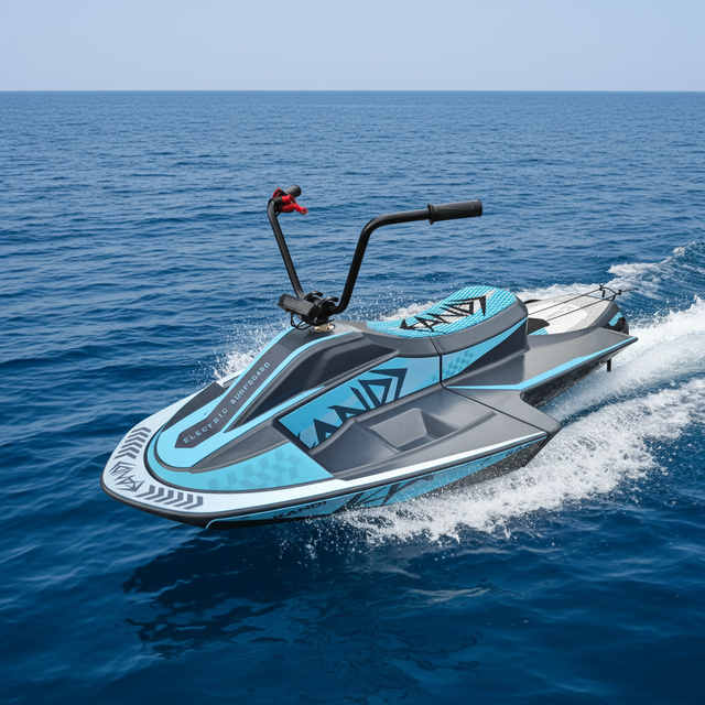 Kandi W15 New Design Electric Surfboard for Adults HDPE Material Waterproof 72V 15KW Jetboard with Seat-Outdoor Ocean Use