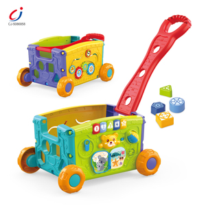 Fournisseur <span class=keywords><strong>de</strong></span> jouets éducatifs Montessori Chengji, <span class=keywords><strong>chariot</strong></span> à pousser pour bébé multifonctionnel, activité sensorielle, apprentissage, jouet - Product Image 1