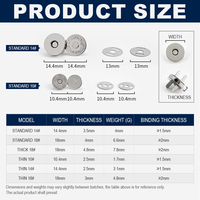Boutons magnétiques robustes en alliage de zinc 14mm 18mm pour sacs, vente en gros, boucle magnétique métallique Fleur de Prunier pour couture DIY