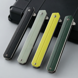Couteau de poche pliant japonais fin en acier D2 de qualité supérieure avec manche G10, 205 mm, pour camping, utilitaire, EDC, bricolage, cadeau, vente en gros, OEM - Product Image 3