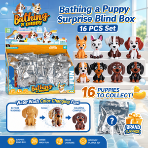 Jouets de bain <span class=keywords><strong>Magic</strong></span> Muddy Puppy : Figurines de chiens qui changent de couleur à l'eau, Sacs surprise, Adorables animaux de collection Chibi pour enfants - Product Image 5