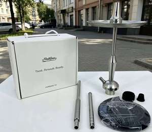 Stainless Steel Mattpear Hookah Stem Set Single Hose <b>Portable</b> Shisha Accessory Kit with Gift Box for <b>Bar</b> Home Travel - Product Image 3