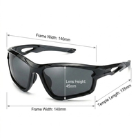 Lunettes de soleil de cyclisme pour hommes, monture TR90, verres polarisés, protection UV, sports de plein air, voyage, quotidien, décontracté, moderne