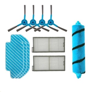 Ajuste para <span class=keywords><strong>Cecotec</strong></span> Congas 7090 IA cepillo de rodillo principal suave Cepillo giratorio de borde lateral Kit de paño de mopa Robot aspiradora repuestos <span class=keywords><strong>Accesorios</strong></span> - Product Image 1