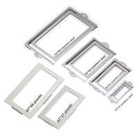 Étiquette rectangulaire HM pour porte-nom de poste d'employé, accessoires pour casier et classeur, fente pour cartes nominatives