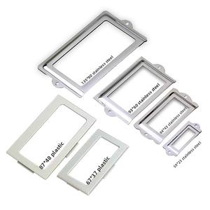 Étiquette rectangulaire HM pour porte-nom <span class=keywords><strong>de</strong></span> <span class=keywords><strong>poste</strong></span> d'<span class=keywords><strong>employé</strong></span>, accessoires pour casier et classeur, fente pour cartes nominatives - Product Image 2