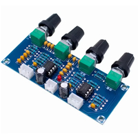 XH-M164 NE5532 Stereo preamplifikatör öncesi ton kurulu ses 4 kanal amplifikatör modülü 4CH kontrol devresi telefon Preamp