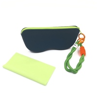 Étui de rangement portable pour lunettes, très vendu, avec silicone coloré pour les voyages