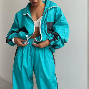 Newly Designed Casual Street Wear Two-piece Tracksuit for <b>Women</b> <b>Jogging</b> Zip up Trench Jacket Two <b>Pants</b> Set for <b>Women</b> - Product Image 4