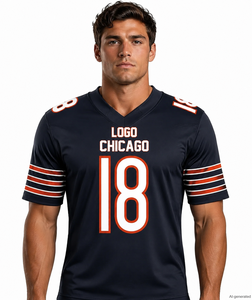 Ventes chaudes - Uniforme de football américain avec logo et nom personnalisés - Maillot d'équipe de football américain - T-shirts de rugby pour hommes en grande taille - Product Image 6