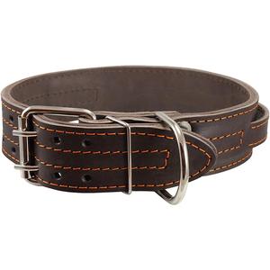 Collar para perro de cuero de dos capas con asa en D, correa para mascotas <span class=keywords><strong>Premium</strong></span> - Product Image 3