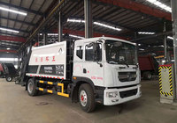 Nouveau camion compacteur urbain 18T avec benne de 12m³ à moteur diesel pour le recyclage des déchets