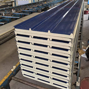 Panneaux de toit en PU de 150 mm Panneaux sandwich de toit en polyuréthane en acier enduit de couleur anthracite - Product Image 5