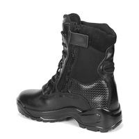 Bottes de combat unisexes beiges avec bouches d'aération et fermeture éclair latérale Bottines d'été de haute qualité avec doublure en maille Style désert