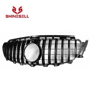 Calandre avant noire avec trou pour caméra GT GTR pour Mercedes Benz W213 Classe E E200 E300 E250 <span class=keywords><strong>E320</strong></span> E350 2016 2017 2018 - Product Image 3