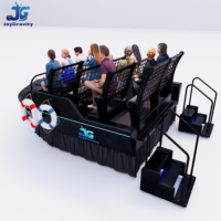 Cinéma d'aventure VR 9D multijoueur commercial, écran incurvé immersif, simulateur de cinéma volant pour parc d'attractions