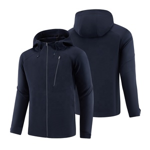 Custom Windbreaker Men's High Performance Lightweight Zip up Gym Sports Running <strong>Jackets</strong> <strong>Weatherproof</strong> Soft Shell <strong>Jacket</strong> With Hood - Product Image 6