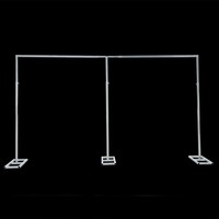 Soporte de Fondo Telescópico Galvanizado para Escenario de Boda, Estructura de Truss Ajustable para Decoración, Soporte para Cortinas y Pintura en Aerosol