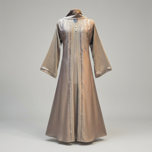 Venta al por Mayor de Vestidos Abaya de Poliéster de Lujo con Bordado, Estilo Árabe para Mujeres Musulmanas, HABITU ENTERPRISES, Disponibles en Stock - Product Image 1