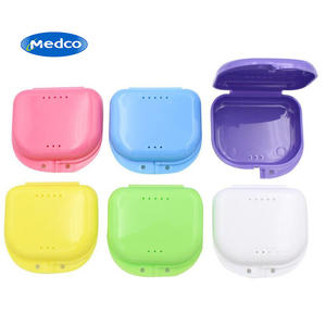 Boîte de rangement pour prothèses dentaires, en plastique, portable, couleurs assorties, pour adultes MK06-240B - Product Image 3