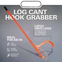 JH-Mech Steel Log Peavy Cant Hook 47 "Peavy Herramienta de registro Herramienta manual Cant Hook 47" Metal Log Lifter