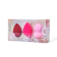 Boîte d'emballage éponge en plastique transparent de fournisseurs chinois boîte-cadeau de cosmétiques en papier d'art avec gaufrage pour l'affichage de produits de beauté