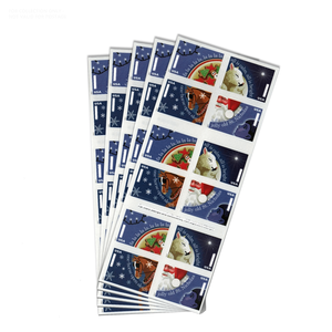 Vente en gros <span class=keywords><strong>de</strong></span> timbres-poste très demandés, lot <span class=keywords><strong>de</strong></span> 100 timbres pour lettres, thème Noël 2017, stock local aux États-Unis - Product Image 1