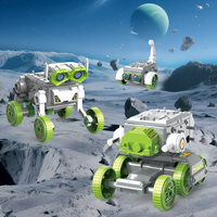 Kit Robot Listrik Enam Belas dalam Satu, Mainan Edukasi STEM Bertenaga Baterai untuk Anak-anak, Hadiah Pembelajaran Teknik, Grosir