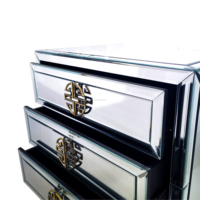 Ensemble Offre Spéciale fait main Table console miroir Tables de chevet Canapé 3 tiroirs/Table TV Miroir armoire avec support en métal