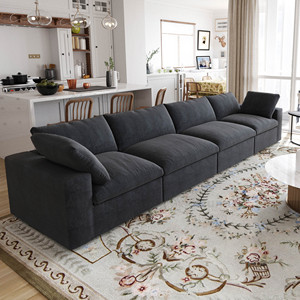 ATUNUS USA มีสินค้าพร้อมส่ง โซฟาเข้ามุมรูปตัวยู สีดำ ขาว เทา แบบโมดูลาร์ รุ่น Cloud Couch Sets - Product Image 2