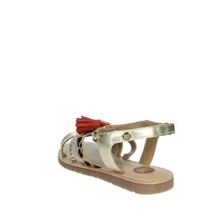 Sandalias Planas Gioseppo con Estampado de Leopardo Dorado y Borlas para Mujer - Product Image 2
