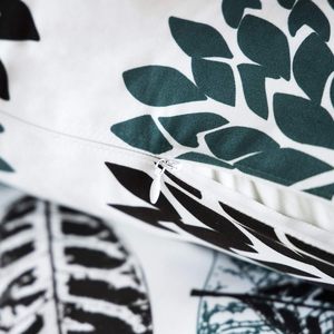 Funda de cojín con diseño de hojas y patrones abstractos, estilo bohemio, para decoración de interiores, 4 piezas, decoraciones para casa de campo - Product Image 4