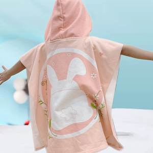 Custom Design Kids Hooded Poncho Towels Soft Absorbent Microfiber Bath Beach Pool <b>Swim</b> Wrap <b>Robe</b> Towels for Boys Girls Toddler - Product Image 5