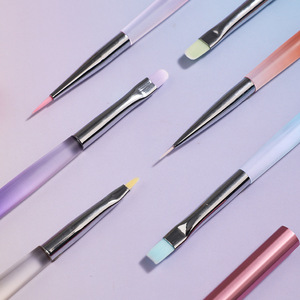 ชุดแปรงเจลยูวีทรงกลมขนาดใหญ่แบบญี่ปุ่น 6 สีไล่เฉด สำหรับอะคริลิกและงานเพ้นท์เล็บ - Product Image 5