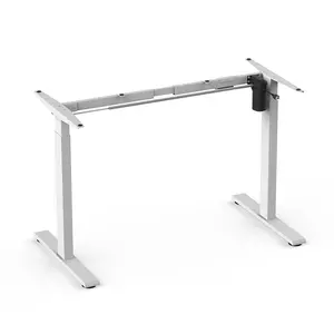 أثاث مكتبي حديث وجديد من ZGO طاولة عمل كهربائية بحامل للجلوس مع ارتفاع قابل للتعديل طاولة مكتبية للمنزل
