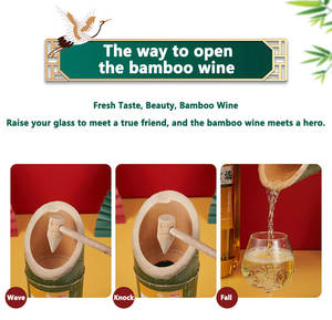 Liqueur de bambou écologique Xiake Legend Premium 52% ABV <span class=keywords><strong>Baijiu</strong></span> 500ml Emballage scellé sous vide au goût lisse - Product Image 4