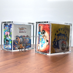 Boîte en acrylique scellée en usine pour TCG personnalisée avec 6 aimants puissants, couvercle en acrylique, 1999 Pokémon Base Set 1ère édition, Booster Box - Product Image 6