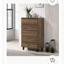 YIFAN moderna cassettiera a 4 cassetti con cassettiera armadio per soggiorno <span class=keywords><strong>ingresso</strong></span> corridoio caratteristica armadietto rustico marrone - Product Image 5