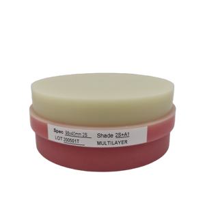 ฟันปลอมแล็บทันตกรรมขนาด30มม. สองชั้น PMMA Pucks - Product Image 1