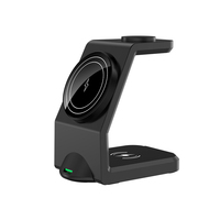 Soporte de cargador inalámbrico rápido 3 en 1 Base magnética fuerte para relojes inteligentes Teléfonos Pd Carga rápida eléctrica 3 en 1 Inalámbrico rápido
