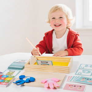 CE CPC ขายส่ง ชุดของเล่นทรายสร้างสรรค์ 2 in 1 เกมนับนิ้วสำหรับเด็ก เกมคณิตศาสตร์และการเรียนรู้คำศัพท์ เกมการศึกษาด้านคณิตศาสตร์ - Product Image 6