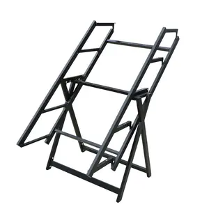 WINSTAR Modern furniture frame black 1500mm foldable metal table frame for shelf