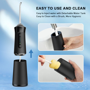 Hydropulseur dentaire portable 5 modes, nettoyage buccal en profondeur, irrigateur oral avec réservoir de 200/400 ml, amovible et remplaçable - Product Image 4