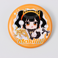 Diseño gratuito disponible Pin Maker 44mm 58mm 75mm Impresión por sublimación reflectante Surtido de logotipo de metal en blanco Insignia personalizada Pin Botón