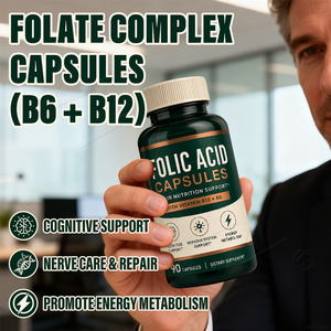 Cápsulas <span class=keywords><strong>de</strong></span> <span class=keywords><strong>Complejo</strong></span> Multivitamínico <span class=keywords><strong>B</strong></span> al por Mayor, Ácido Fólico, VB6, VB12, Colina, Inositol, Suplemento Nutricional Diario para el Equilibrio Mental y Corporal - Product Image 6