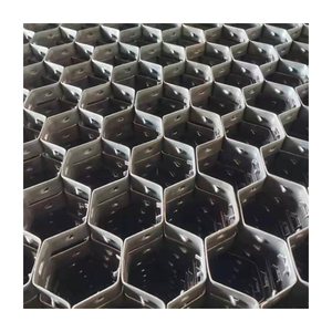 <span class=keywords><strong>Grille</strong></span> métallique en <span class=keywords><strong>acier</strong></span> inoxydable hexagonale <span class=keywords><strong>perforée</strong></span> en forme de diamant, ouverture de 20 mm, diamètre du fil de 1,5 mm, pliage disponible - Product Image 4