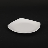 Vente chaude 10 pouces blanc mélamine carré vaisselle ensemble haute qualité réutilisable au lave-vaisselle pour restaurant servant