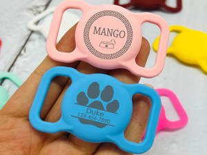 Pomme de compagnie pour collier de <span class=keywords><strong>chien</strong></span> personnalisé gravé Airtag étui Silicone AirTag collier de <span class=keywords><strong>chien</strong></span> couverture collier de <span class=keywords><strong>chien</strong></span> - Product Image 5